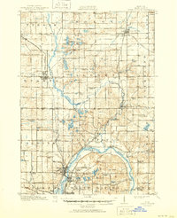 Cedar Springs 1918 topographic map thumbnail
