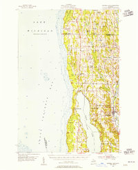 Central Lake 1954 topographic map thumbnail