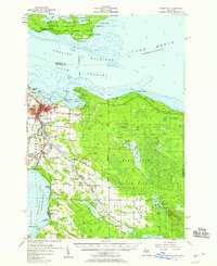 Cheboygan 1957 topographic map thumbnail