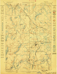 Crystal Falls 1899 topographic map preview