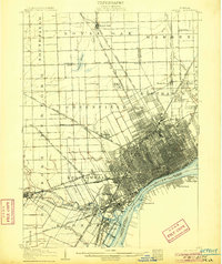 Detroit 1905 topographic map thumbnail