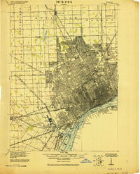 Detroit 1924 topographic map thumbnail