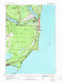 East Tawas 1959 topographic map thumbnail