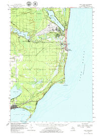 East Tawas 1959 topographic map thumbnail