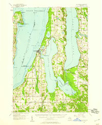 Elk Rapids 1957 topographic map thumbnail