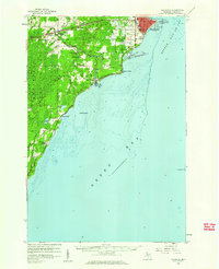 Escanaba 1958 topographic map thumbnail