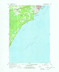 Escanaba 1958 topographic map thumbnail