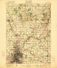 Flint 1922 topographic map thumbnail