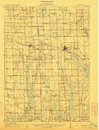 Fowlerville 1910 topographic map thumbnail