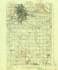 Grand Rapids 1914 topographic map thumbnail