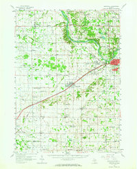 Grandville 1958 topographic map thumbnail