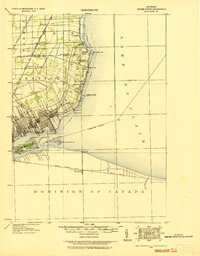 Grosse Pointe 1918 topographic map thumbnail