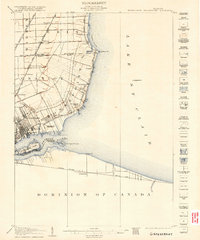 Grosse Pointe 1905 topographic map preview