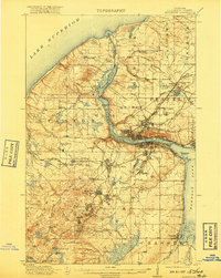 Houghton 1915 topographic map thumbnail