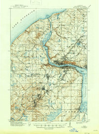 Houghton 1915 topographic map thumbnail