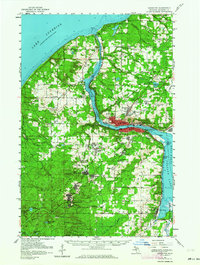 Houghton 1954 topographic map thumbnail
