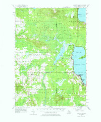 Houghton Lake 1956 topographic map thumbnail