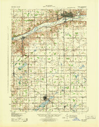 Ionia 1943 topographic map thumbnail