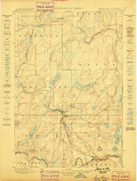 Iron River 1898 topographic map thumbnail