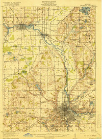 Kalamazoo 1918 topographic map thumbnail