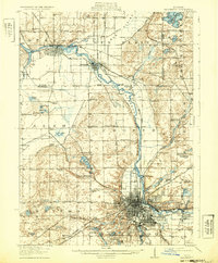Kalamazoo 1918 topographic map thumbnail