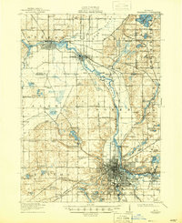 Kalamazoo 1918 topographic map thumbnail