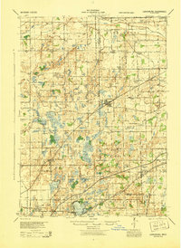 Laingsburg 1944 topographic map thumbnail