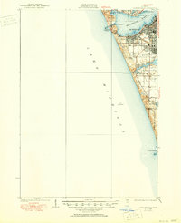 Lake Harbor 1936 topographic map thumbnail