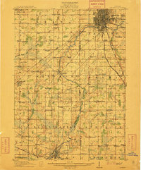 Lansing 1912 topographic map thumbnail