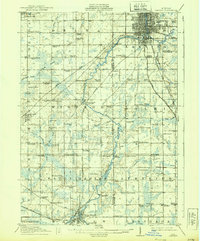 Lansing 1912 topographic map thumbnail