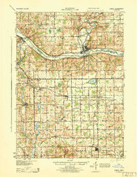 Lowell 1943 topographic map thumbnail