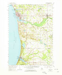 Ludington 1959 topographic map thumbnail