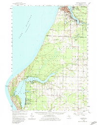 Manistee 1958 topographic map thumbnail