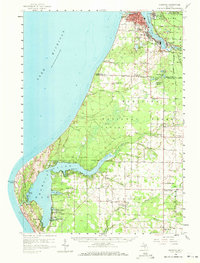 Manistee 1958 topographic map thumbnail
