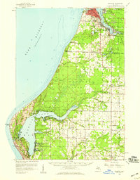 Manistee 1958 topographic map thumbnail
