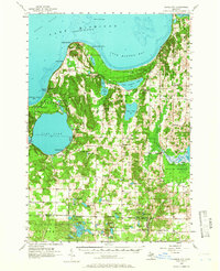 Maple City 1957 topographic map thumbnail