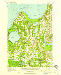 Maple City 1957 topographic map thumbnail