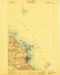 Marquette 1907 topographic map thumbnail
