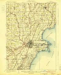 Mt Clemens 1929 topographic map thumbnail