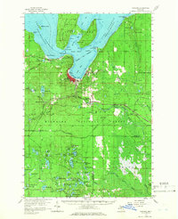 Munising 1958 topographic map preview
