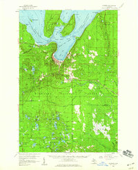 Munising 1958 topographic map thumbnail