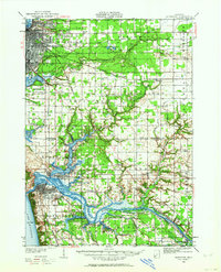 Muskegon 1930 topographic map thumbnail