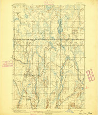 Ned Lake 1895 topographic map thumbnail