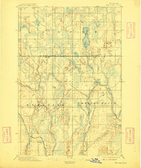 Ned Lake 1895 topographic map thumbnail