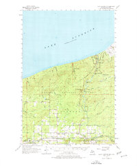 North Ironwood 1956 topographic map thumbnail