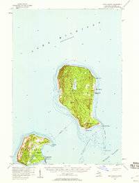 North Manitou 1956 topographic map thumbnail
