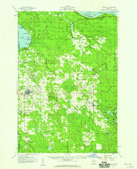 Onaway 1957 topographic map thumbnail