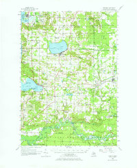 Onekama 1956 topographic map thumbnail