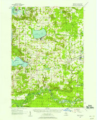 Onekama 1956 topographic map thumbnail