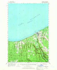 Ontonagon 1955 topographic map thumbnail
